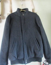 NEW VINTAGE WOOLRICH GRAY WOOLEN THINSULATE M ZIPPERED BOMBER JACKET, USA made