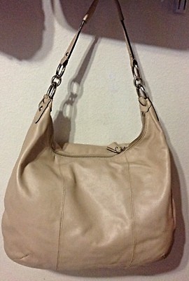 小物 Coach Michael Korrs Coach Kristin Beige Leather Hobo/Shoulder Bag 22309 | eBay