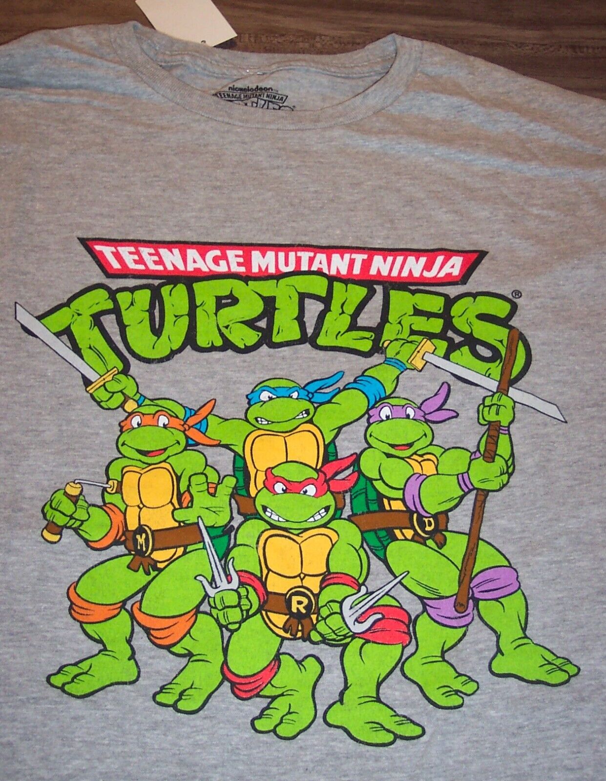 Men's Teenage Mutant Ninja Turtles Graphic Tee, Size: XL, Dark Grey