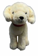 FAO SCHWARZ Realistic Yellow Lab Golden Retriever Puppy Dog Stuffed Plush 12  