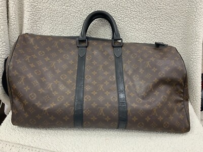 Louis Vuitton Waterproof Keepall Bandouliere Monogram Canvas 55
