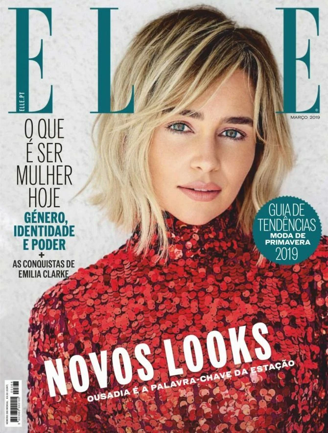 Emilia Clarke cover Elle magazine Portugal March 2019. Game of