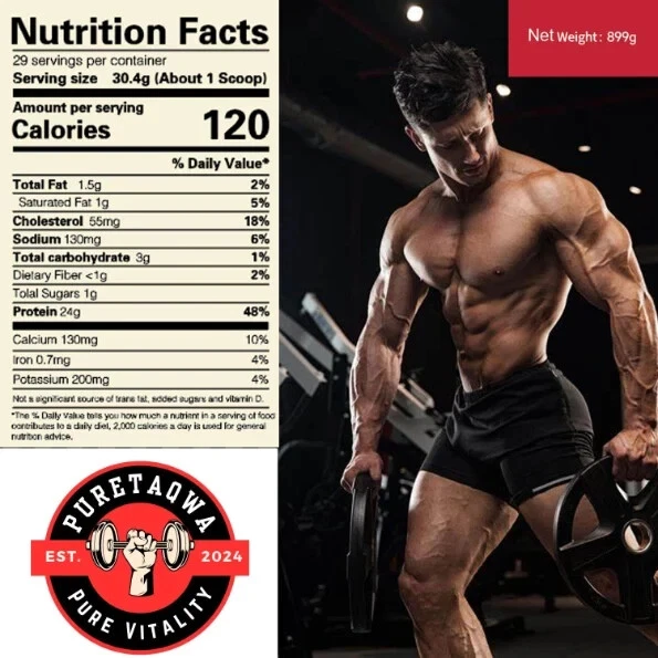 PureTaqwa-Diamond Standard 100 % proteína de suero en polvo-doble rico sabor chocolate Foto 4 de 4