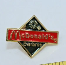 McDonalds Everbrite Vendor Crew Employee Logo Collectible Pinback Pin Button