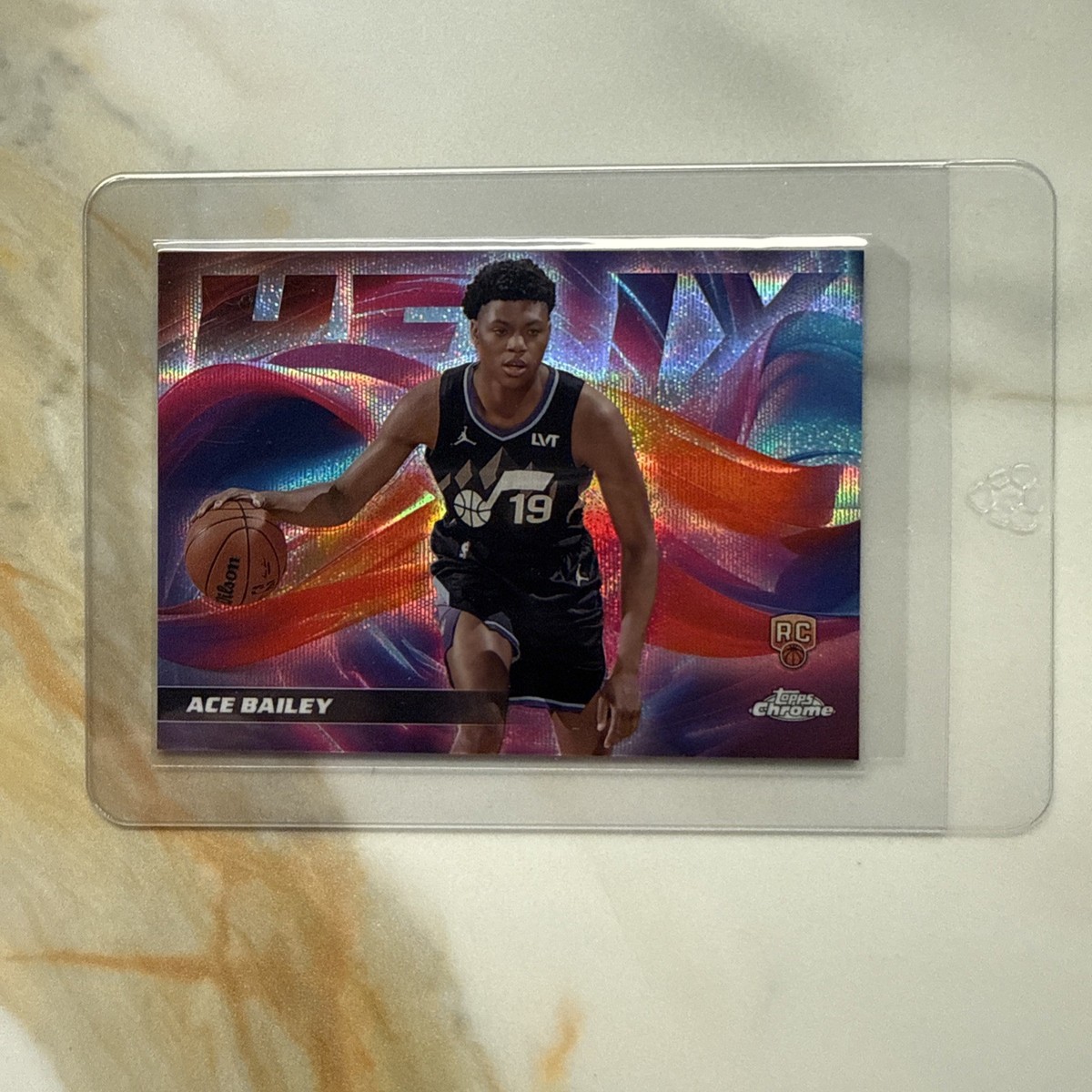 ACE BAILEY 2025 Topps Chrome ルーキー 直筆サインカード Utah Jazz