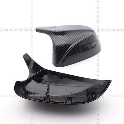 2x Carbon Fiber M Look Side Mirror Cover Cap For BMW X3 F25 X4 F26 X5 F15 X6 F16