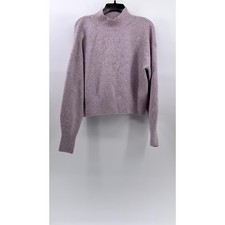 OTHER STORIES Women's Lilac Soft Knit Mock-Neck Long Sleeve Sweater SZ S