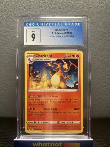 2020 Pokemon Charizard Vivid Voltage 025/185 CGC 9