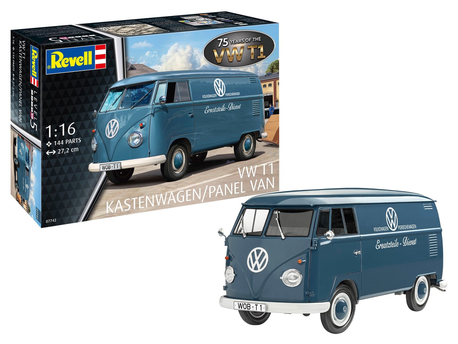 Volkswagen T1 Panel Van 75 ans revivez la légende avec Revell 1/16