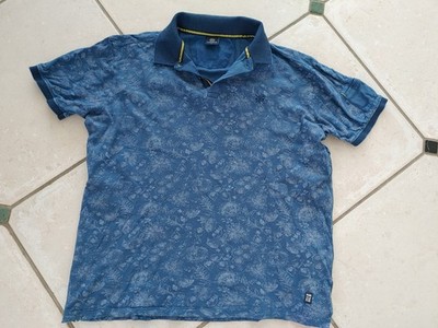 Tolles Polo Herren, blau, Blumenmuster, Lerros, Gr. L, 100% Baumwolle