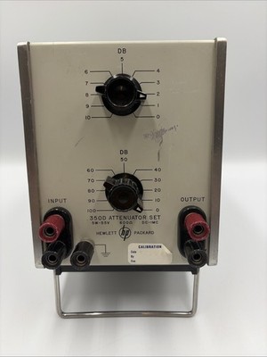 Vintage Hewlett Packard HP 350D Attenuator 0-110 dB 600 Ohms 5W-55V