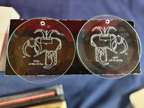 Boy Scout Tribe of Micosay 4 inch hangingglass ornament