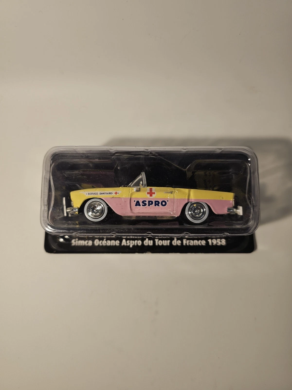 Voiture Miniature Simca « Océane Aspro Tour De France 1958 » Échelle 1/43