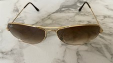 Ray-Ban RB3362 COCKPIT Sunglasses 001/51 59-14 2N Brown Lenses Gold Frame-FR SH