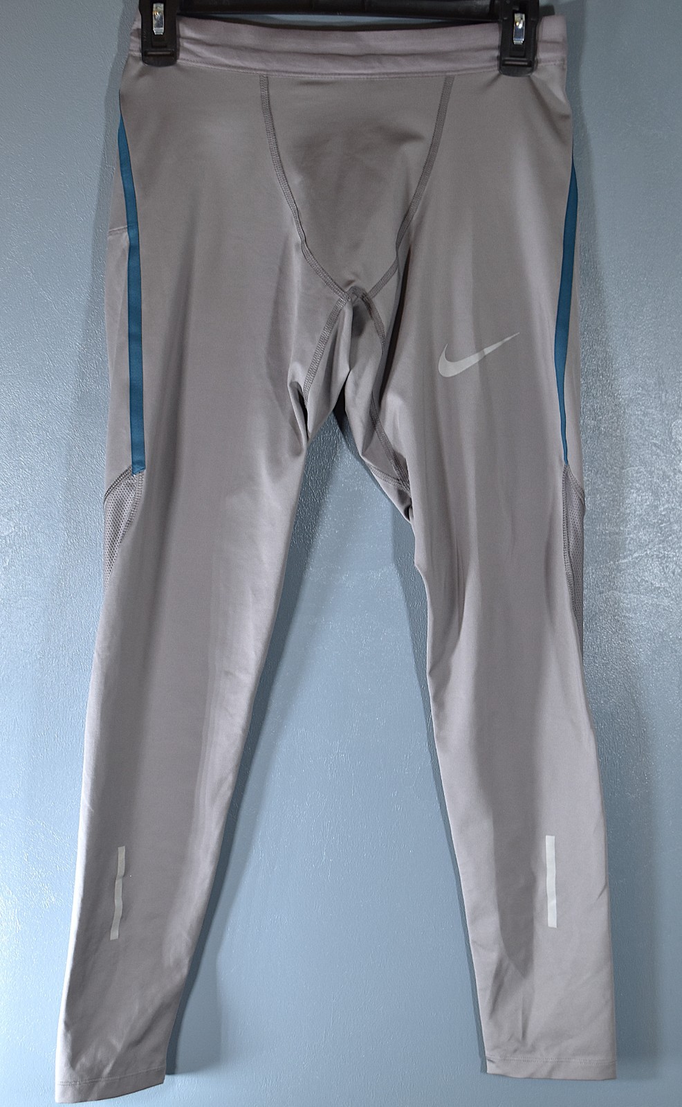Nike Dri-Fit running tights size Small, gray
