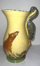 Vintage Art Deco Burleigh Ware  Fox & Stork Jug/Vase