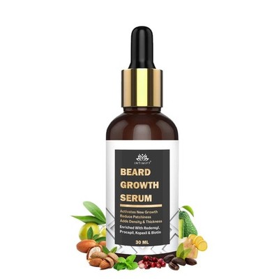 INTIMIFY Beard Growth Oil For Growing Beard Faster, Mustache Beard Growth/ 30ml