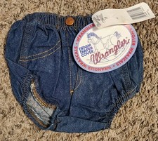NWT WRANGLER DENIM DIAPER COVER BLOOMERS 18 MONTHS