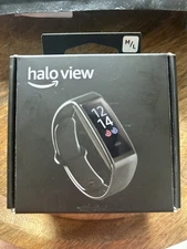 Amazon Halo View Fitness Tracker M/L w/ Color Display Active Black NIB unopened