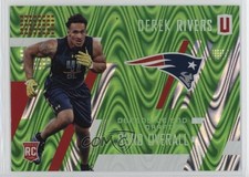 2017 Panini Unparalleled Class of Rookie Lime Green /499 Derek Rivers #293 0q3