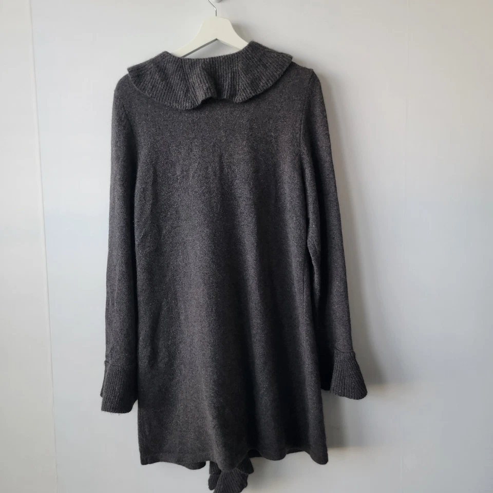Cárdigan mujer Lord & Taylor 100% cachemir talla XL con volantes manga larga Foto 2 de 4