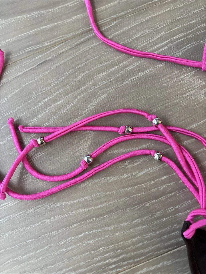 Pistol Panties Gorgeous Pink And Chocolate Bikini - Image 4 of 4