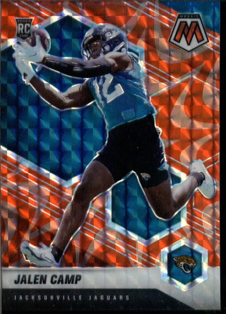 2021 Panini Mosaic #393 Jalen Camp Prizm Reactive Orange