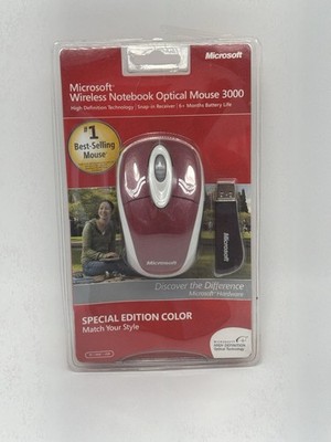 NEW Microsoft Notebook 3000 Wireless Optical Mouse Special Edition Mac PC Sealed