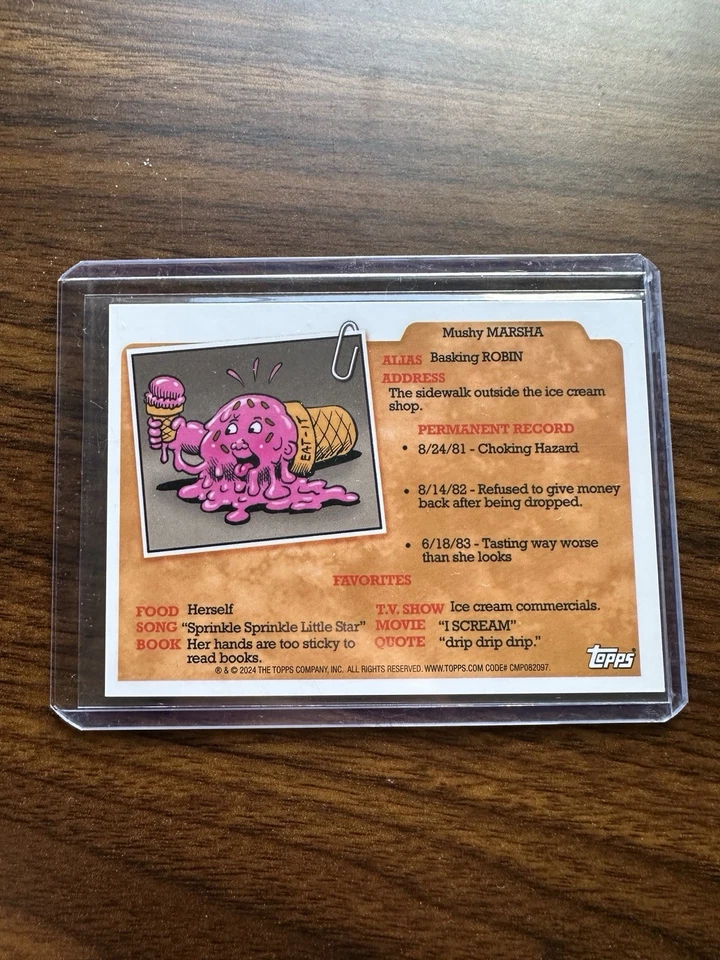 Garbage Pail Kids sapphire Strong Manny /25 orange parallel AN-3b - Image 2 of 2