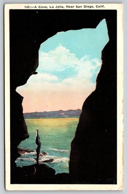California CA San Diego La Jolla Cave #140 Unused Postcard, T28