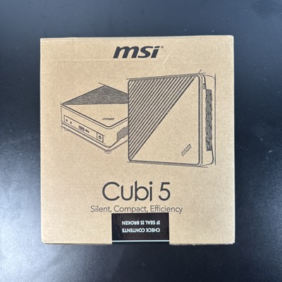 MSI Cubi 5 Mini PC: Intel Core i5-10210U 8GB Memory 256GB SSD WiFi 5 - Sealed