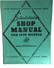 Studebaker Shop Manual 1939 Models Studebaker Shop Manual 1939 Models