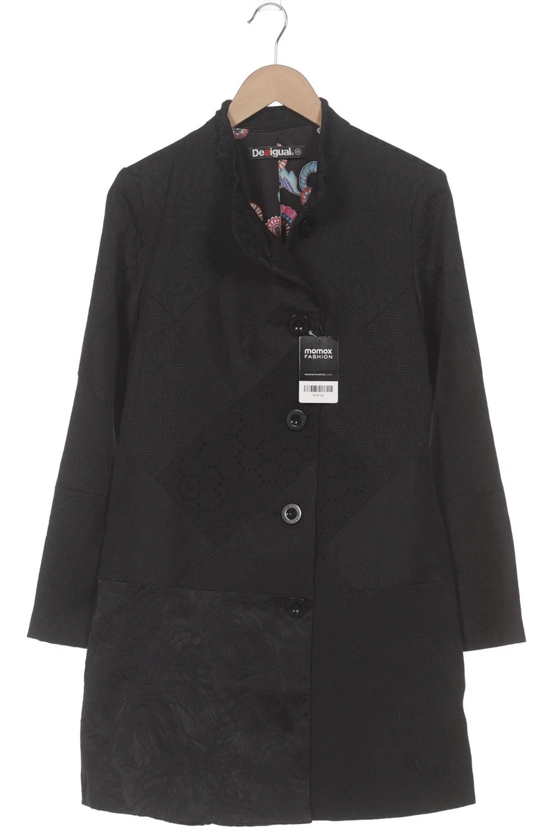 Desigual Mantel Damen Jacke Parka Gr. 40 Baumwolle Schwarz #zhh13k5