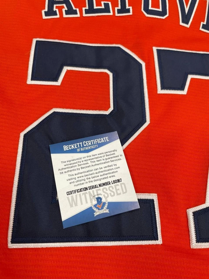 Jose Altuve Orange Jersey ASTROS Signed Autographed Beckett COA - Image 4 of 4