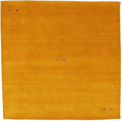 Modern Gold Tribal Gabbeh Rug Pictorial Square Carpet Kids Room Bedroom 6X6