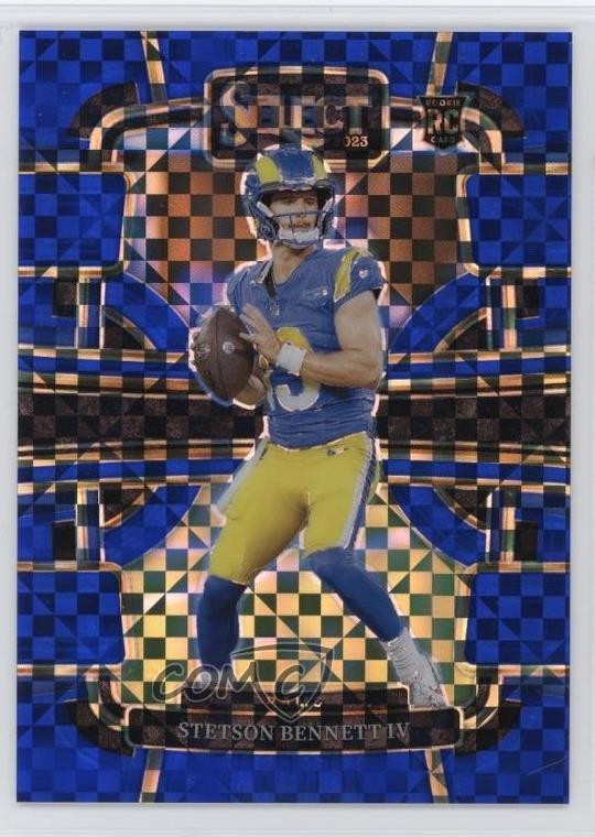 2023 Panini Select Concourse Blue Prizm /199 Stetson Bennett IV #55 pe8