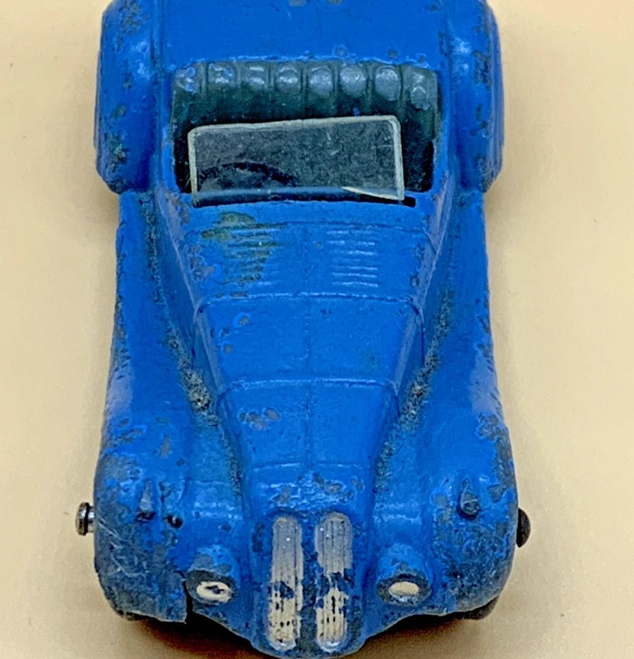 Coche deportivo Dinky Toys 38a Frazer Nash BMW - azul claro años 40/50 diecast vintage Foto 4 de 4