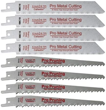 6-inch Wood Pruning/Cutting and Thick Metal Cutting Saw Blades for Reciprocat...
