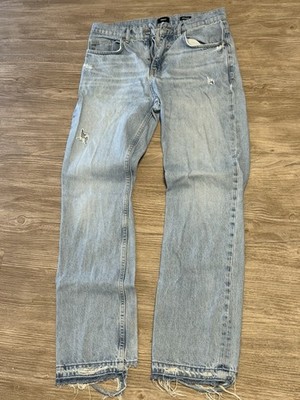 Flared-Jeans Herren Größe 32/32 Blau