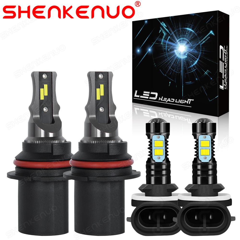 4x 9007+881 faro LED Hi-Lo + bombillas antiniebla For Ford Escort 1998-2002 2003