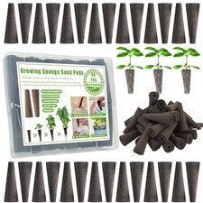 60 Pcs Grow Sponges for Hydroponics - Seed Pods for Hydroponic Garden Seed St... 0.24 per gallon