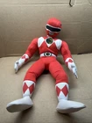 VTG Mighty Morphin Power Rangers Red Jason Plush 19 In MOVABLE ARMS Ranger 1994