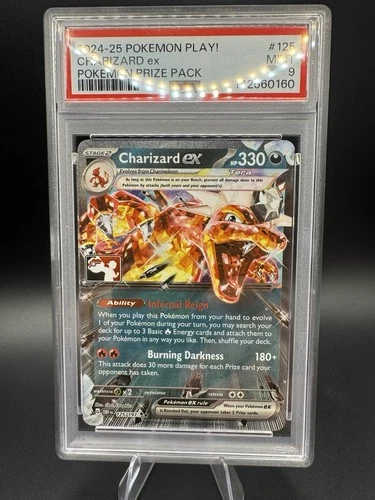 Pokémon Play! Prize Pack Series Charizard ex 125/197 Obsidian Flames - PSA 9