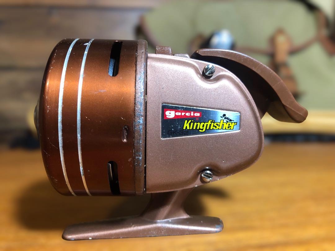 Garcia kingfisher GK-32 スピンキャストリール　オールド Garcia Kingfisher Gk-32 Spincast Fishing Reel Vintage Style
