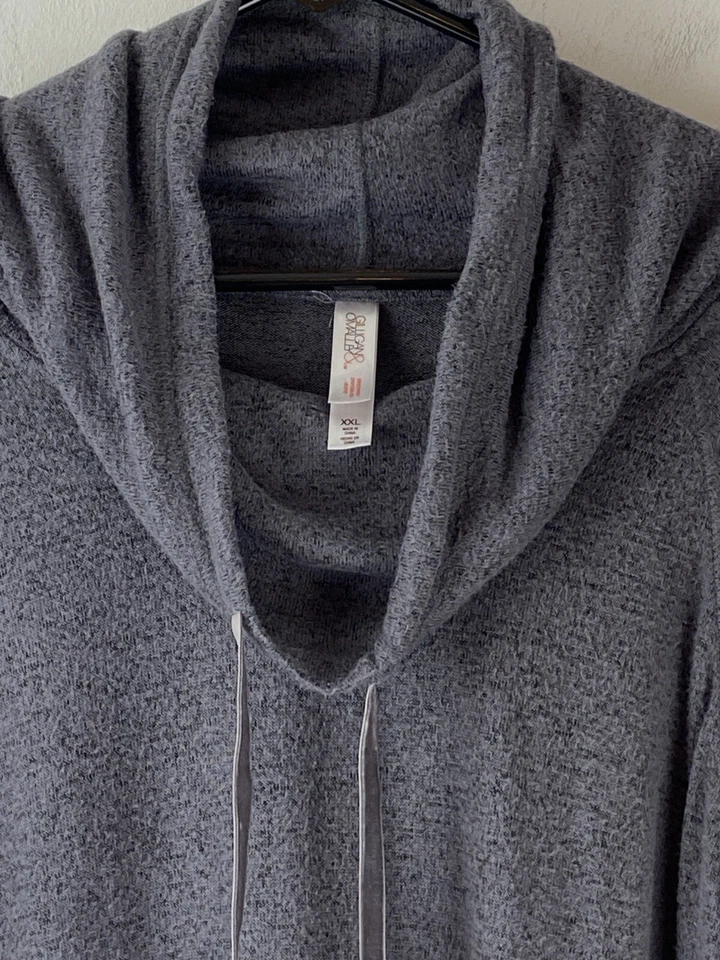 Gillian & ONeill женщин капот шеи длинным рукавом Sleepwear мягкий лаунж верхний размер 2 X - Изображение 2 из 4