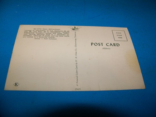 De Soto Trail Restaurant Franklin, North Dakota Vintage Postcard - Picture 2 of 2
