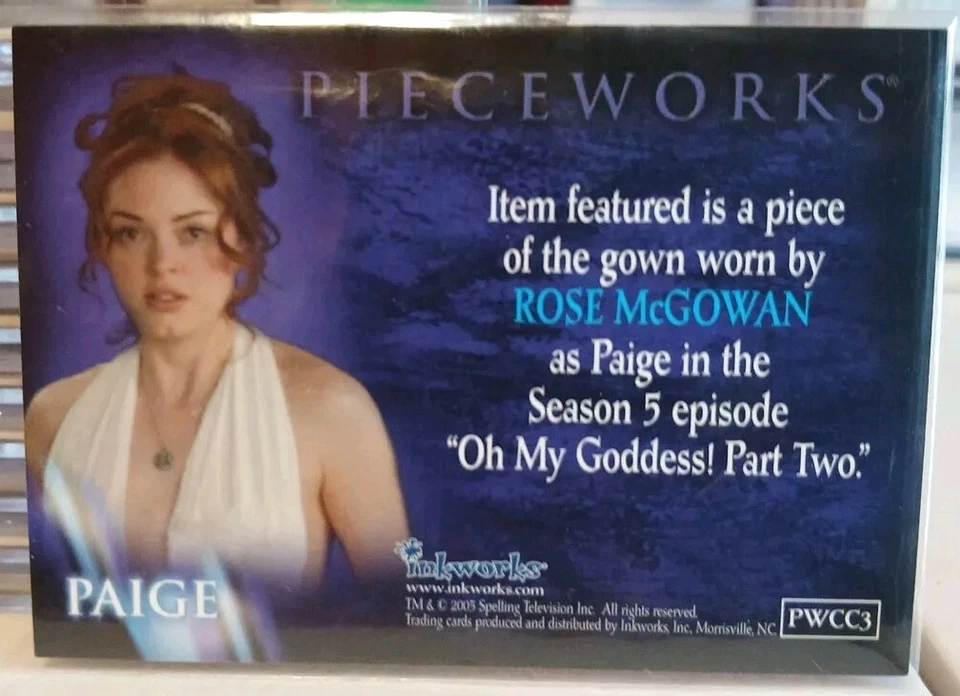Charmed Conversations Rose McGowan PWCC3 Pieceworks Disfraz Tarjeta Paige Vestido 2005 Foto 2 de 2