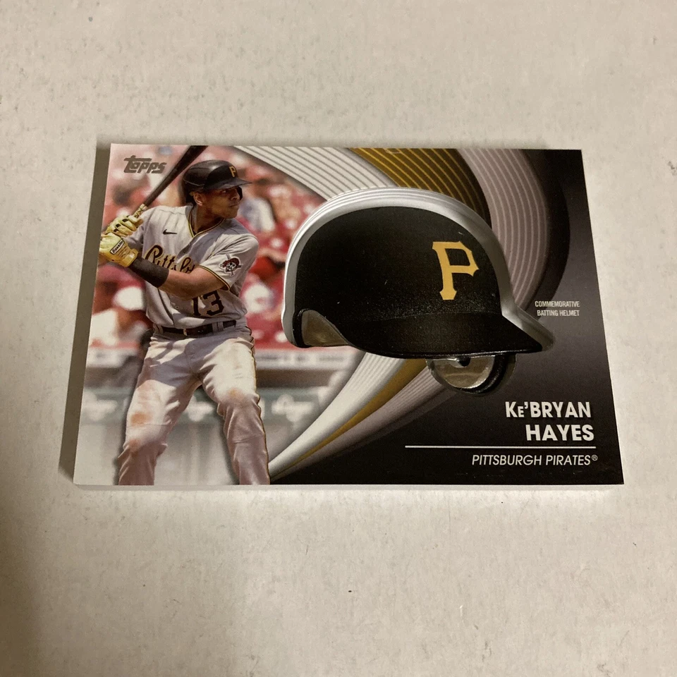 Ke'Bryan Hayes 2022 Topps Commemorative Batting Helmet Relic Pirates #BH-KH - Image 3 of 4