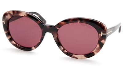 New TOM FORD Lily-02 TF1009 55Y Tortoise Sunglasses 55-19-140mm B44mm Italy