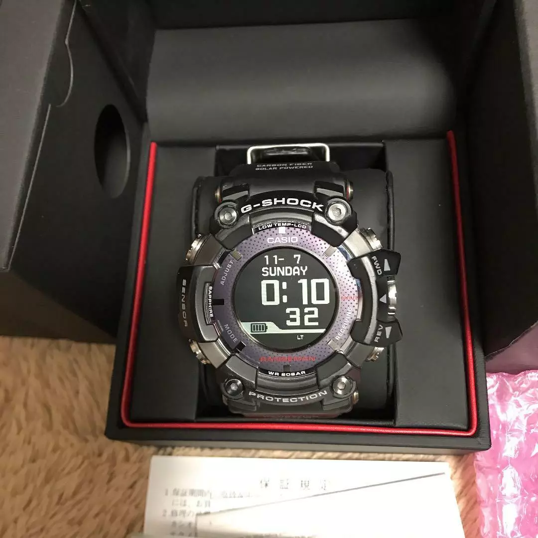 CASIO G-SHOCK RANGEMAN Solar Assist Japan Limited GPR-B1000-1JR used black  jpn